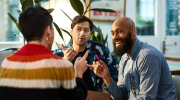 Linguistic anthropologists study how different people communicate.