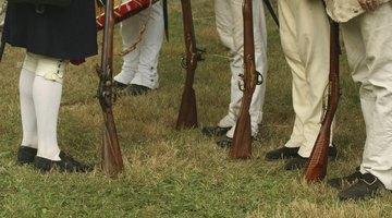 An American Revolutionary War reenactment.