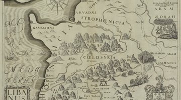 An ancient map of the Arab world.