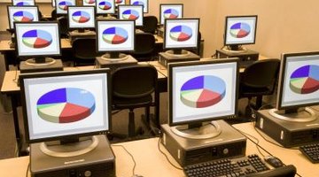 Database management systems include a report writer to visually display the data.