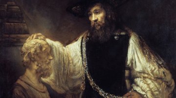 'Aristotle contemplates the bust of Homer', Rembrandt