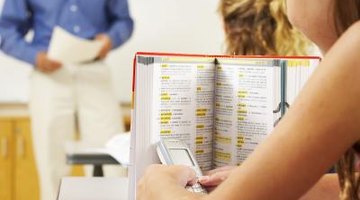 Texting in class is a bad habit that can negatively affect your learning.