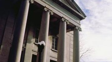 Ionic and other Greek style columns can be found in modern public buildings.