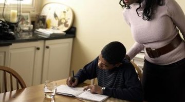 Homeschooling parents assess their child's grade level using formal and informal methods.