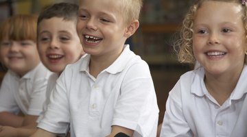 Elementary school students are learning what constitutes appropriate behavior at school.
