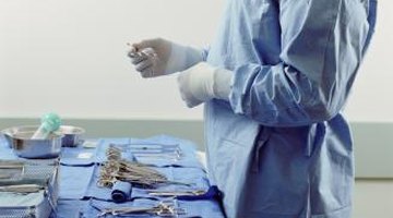 An anesthesiologist prepares for a surgical procedure.