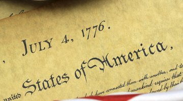 The Declaration of Independence.