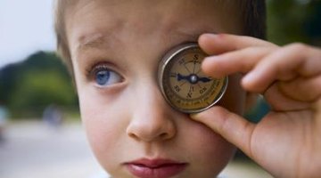 A compass may seem complicated, but you can teach cardinal directions with various games.