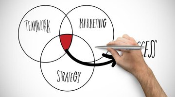 Hand writing venn diagram