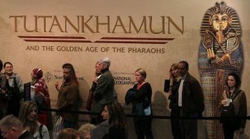 King Tut's treasures are displayed in museums around the world.