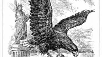 Propaganda may consist of imagery to provoke ideas like 