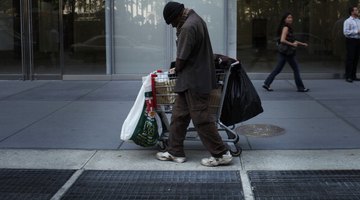 Many homeless people live on the streets, in shelters or at friends' or family members' homes.