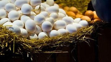 Use eggs as a means of highlighting the importance of toothbrushing.