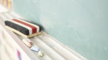 Writing the words on the chalkboard helps visual learners.